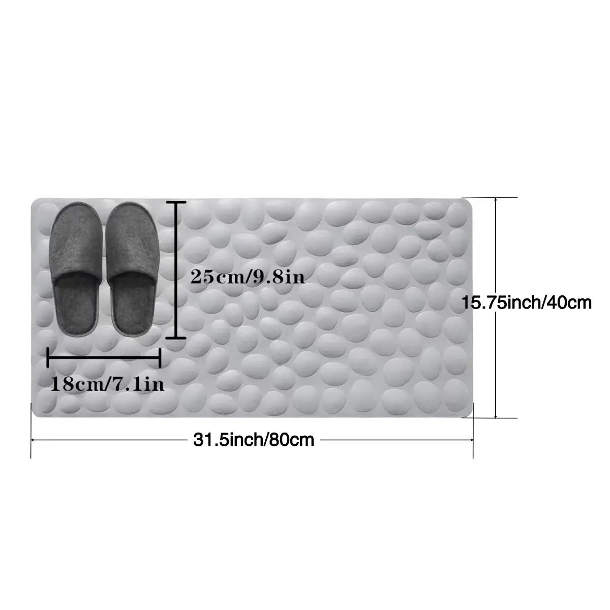 Anti-Slip Bathroom Floor Mat – Water-Absorbent Bath Rug for Home Decoration