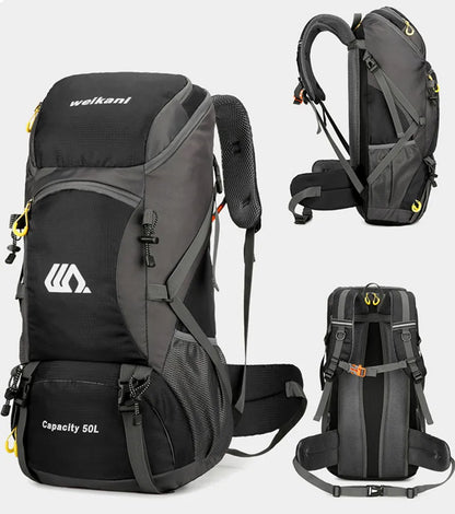 2025 50L Outdoor Hiking & Camping Backpack – Travel Duffel & Sports Backpack