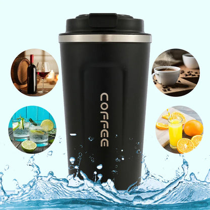 Smart Stainless Steel Coffee Tumbler - Intelligent Temperature Display Thermos Cup, Portable Travel Mug Available in 380ml, 510ml, 550ml Sizes