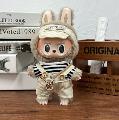 17cm Labubu V1–V2 Trendy Doll Clothes & Accessories – Idol Outfit for Kids Gift