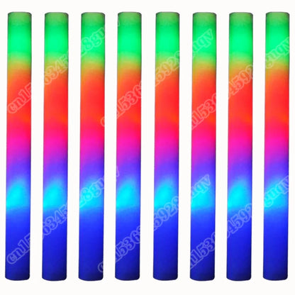 30 Pcs Foam LED Glow Sticks – Colorful Flashing Glow in the Dark Party Supplies for Weddings, Raves & Concerts