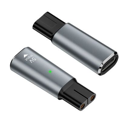 5V Type-C Shaver Adapter Charger Converter – Compatible with Philips OneBlade Shaver Models QP2724, QP2834, QP4530, QP1924 & QP1324 Power Charging Accessory