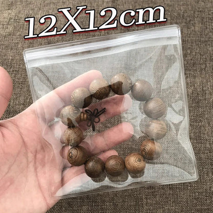 10/100pcs Thick PVC Jewelry Bags — Transparent Self-Sealing Pouches for Storage, Display & Anti-Oxidation Protection