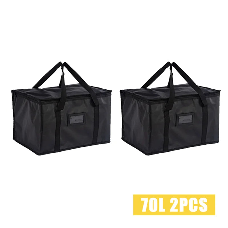 70L Large Insulated Thermal Cooler Bag – Portable Lunch Tote, Tin Foil Food Storage for Picnic, Camping, and Fresh Keeping
