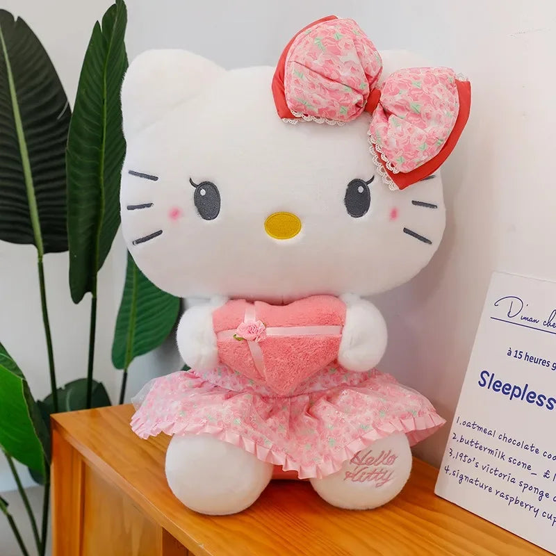 Sanrio Kuromi Plush Toy – 30cm Cinnamoroll & Melody Stuffed Doll, Soft & Comfortable, Valentine's Day & Birthday Gift