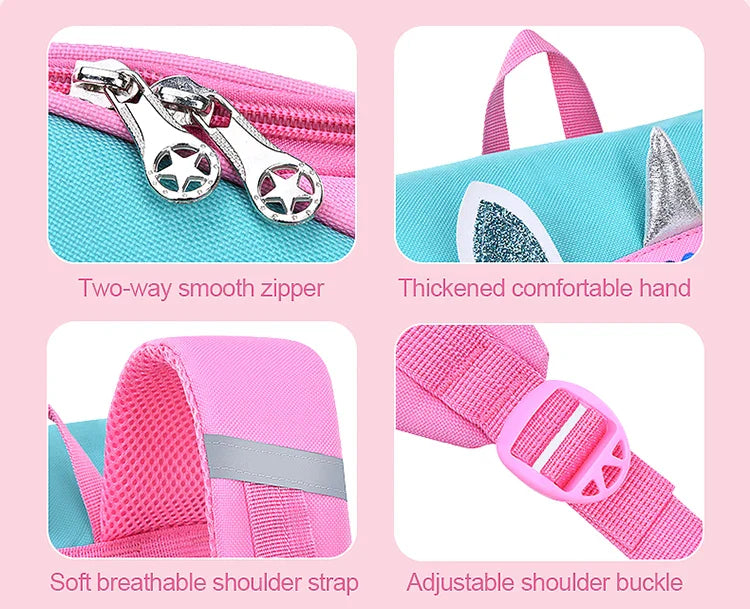 Children’s School Backpack | Cute Waterproof Lightweight Bag for Elementary Students, Grades 1-6, Ages 6-12