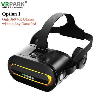 Original J60 4K Wireless VR Glasses – Stereo 3D Virtual Reality Headset for Smartphones Up to 6.7"