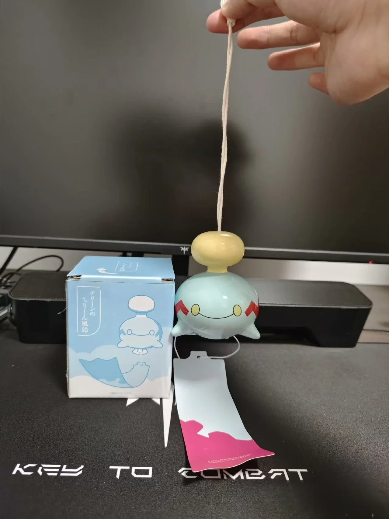 Anime Pokémon Chimecho Figure – Ceramic Wind Bell Pendant, Cute Home & Bedroom Decoration, Children’s Christmas & Birthday Gift