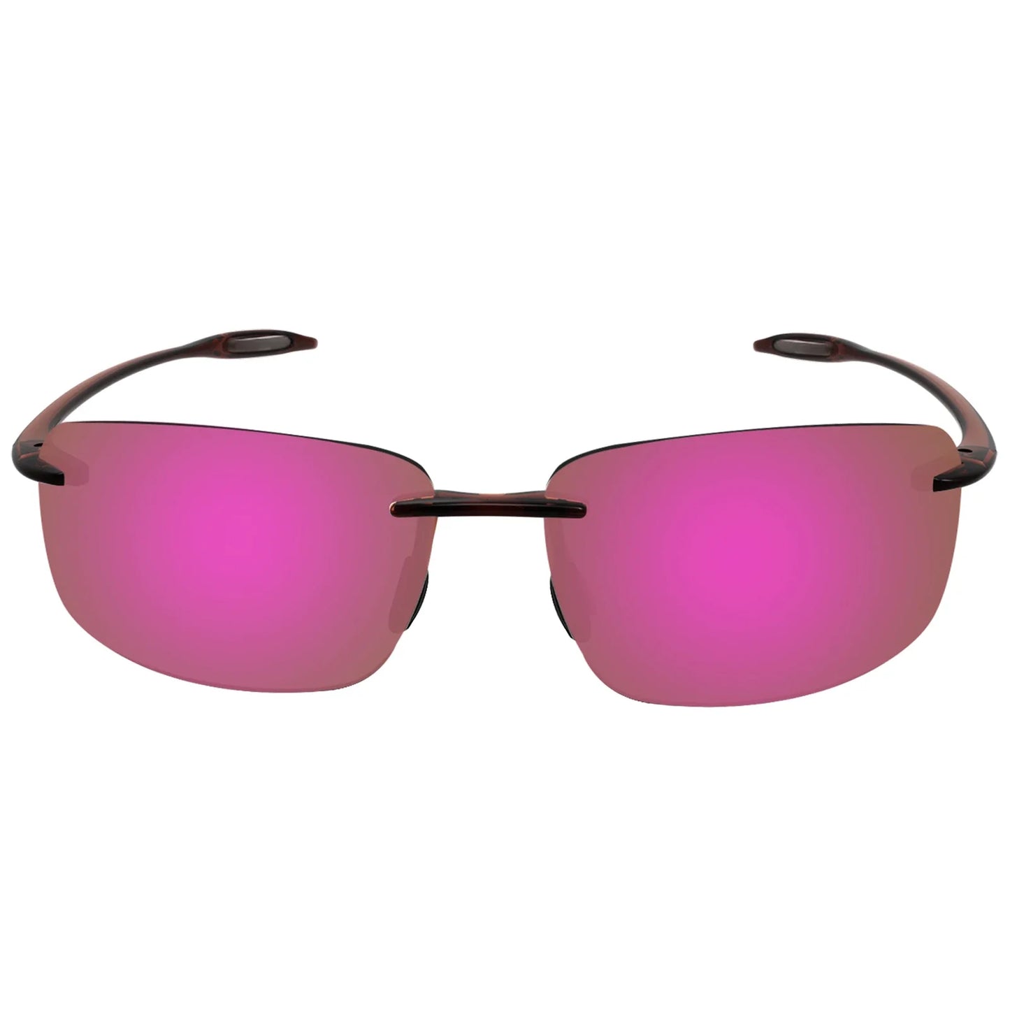JULI Polarized Classic Sports Rimless Sunglasses – Ultralight Rectangle Frame for Men, Ideal for Fishing, Driving, UV400 Protection, Model MJ8009