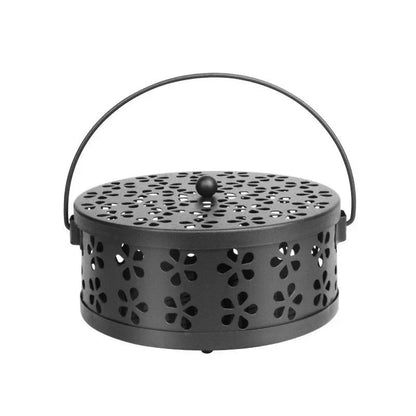 Portable Mosquito Coil Tray Holder – Sandalwood Incense Burner Box for Home Insect Repellent & Anti-Fire Safety