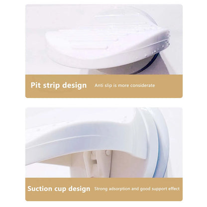 Bathroom Shower Foot Rest – Suction Cup with Thickened Material for Easy Installation, Polishing & Shoe Care