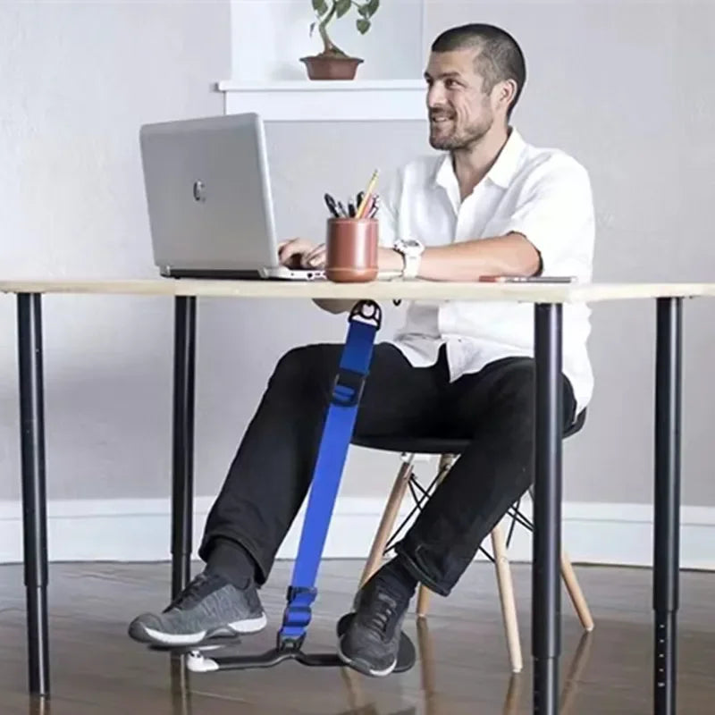Office Under-Desk Foot Rest - Adjustable Anti-Cross-Leg Step Stool for Sedentary Work & Exercise