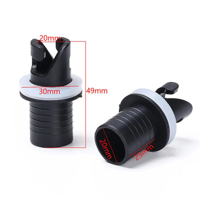 Water Sports Inflatable Boat Connector – PVC Nylon Air Valve Caps, Screw Hose Adapter & Raft Foot Pump for Fishing Kayak Accessories