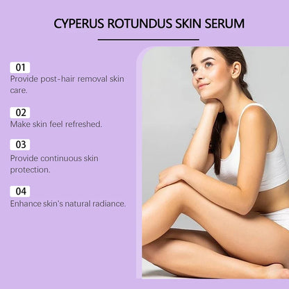 Cyperus Rotundus Hair Growth Inhibitor Oil - Gentle Body Hair Growth Slowing Treatment for Women & Men