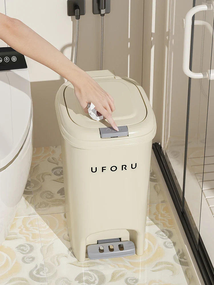 10L/20L Double Pedal Trash Can – Large Capacity Kitchen & Bathroom Bin with Lid, Foot/Push Type