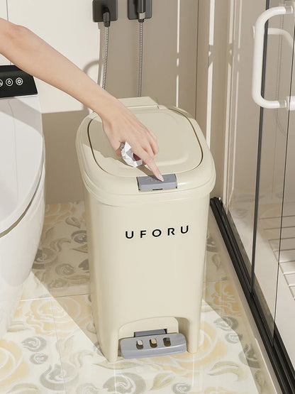 10L/20L Double Pedal Trash Can – Large Capacity Kitchen & Bathroom Bin with Lid, Foot/Push Type