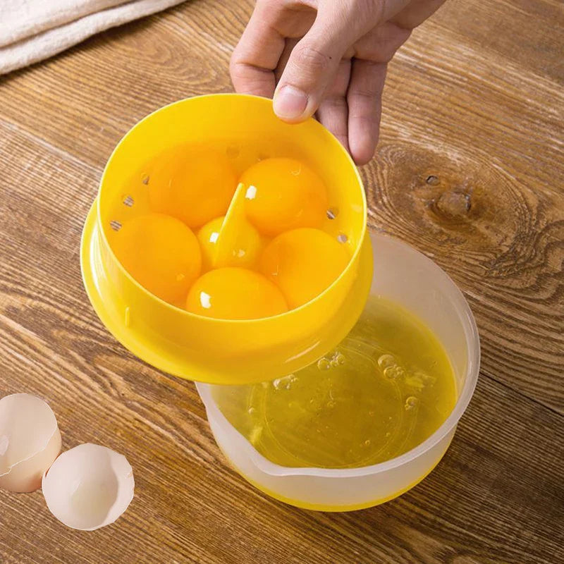 Egg Yolk Separator with Large Capacity - Clear Kitchen Gadget and Baking Tool - Essential Kitchen Accessory