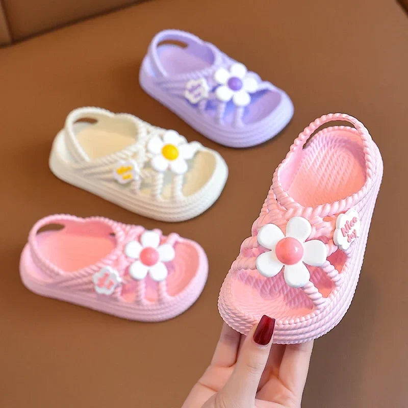 Children's Summer Sandals - Soft Sole Non-Slip Beach & Home Slippers for Boys and Girls