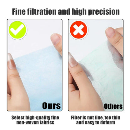 100pcs Disposable Nail Art Vacuum Dust Collector Filter Paper – Pink, Blue & White Manicure Machine Accessories