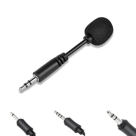 Mini 3.5mm Jack Flexible Capacitive Microphone for Mobile Phone PC Laptop Notebook