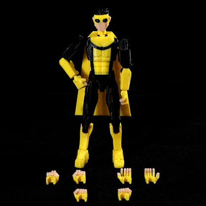 3D Printed Invincible Anime Action Figures – Multi-Jointed Superhero Model Toys & Gifts