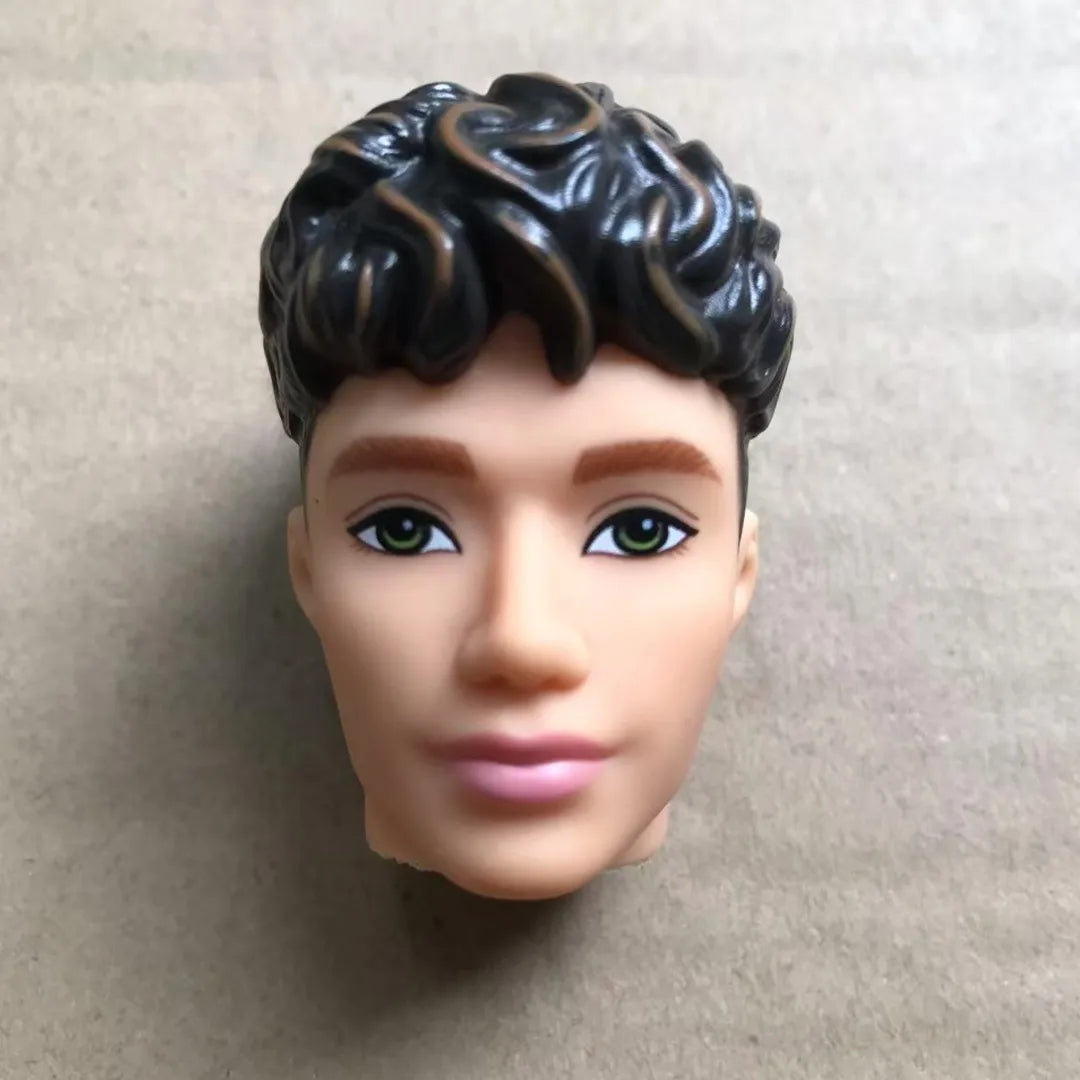 1/6 Male Doll Heads – DIY Ken Doll Parts for Beige Skin Dolls Accessories