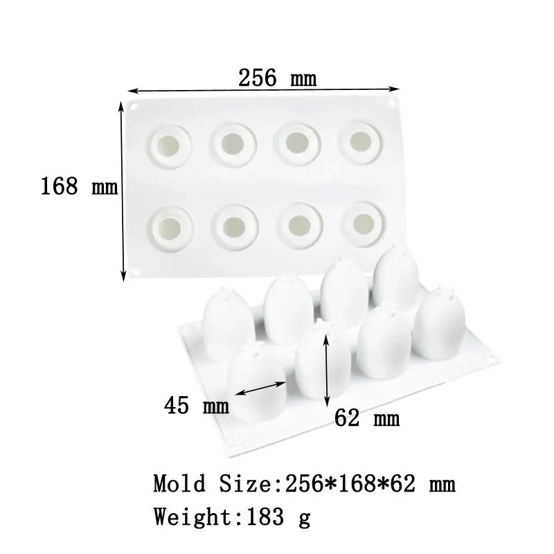 3D Fruit Shape Silicone Cake Mold — French Dessert Baking Tools for Brownies, Mousse & Pastry Decoration
