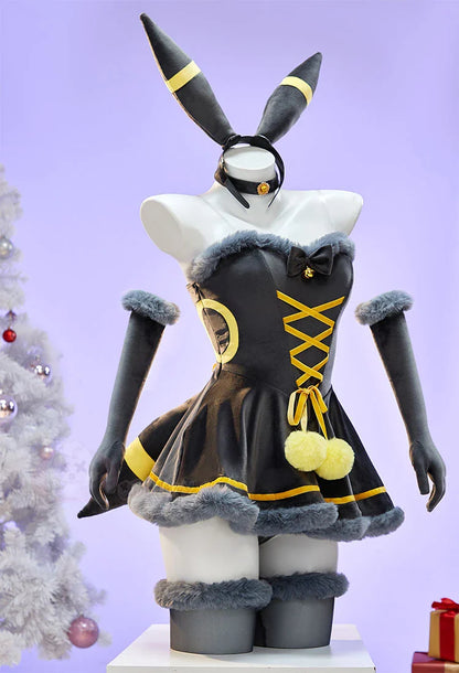 Anime Vaporeon Umbreon Sylveon Cosplay Costume - Sexy Cloak Dress Outfit for Women, Halloween & Christmas