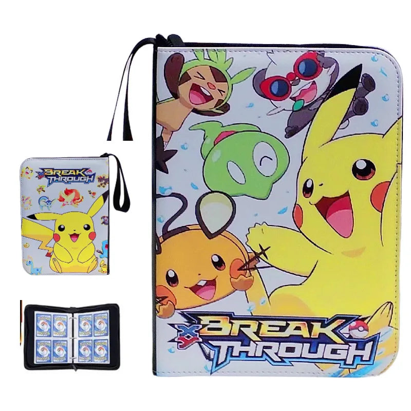 NEW Pokémon Card Album — 400pcs Binder Zipper PU Leather Storage Book for Anime Card Game Collection