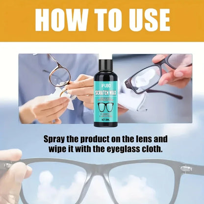 Eyeglass Scratch Repair Cream — Lens & Frame Polish for Buffing and Scratch Removal, Suitable for All Eyeglasses