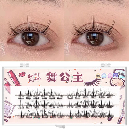 Individual Lash Extensions Kit – DIY Cluster Eyelash Book, False Lashes for Home Makeup