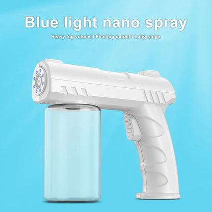 280ML Barber Nano Blue Light Sprayer — Wireless USB Electric Aftershave Steam Spray & Disinfection Gun Atomizer