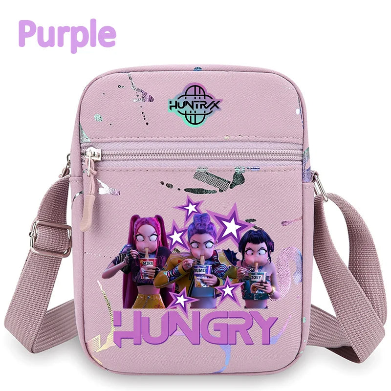 K-Pop Demon Hunters Crossbody Phone Bag – HUNTRX Rumi Huntrix Coin Wallet Shoulder Purse