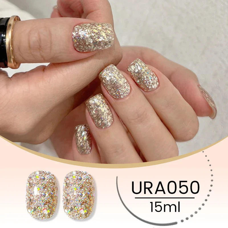 UR SUGAR 15ml Jelly Milky White Gel Polish – Translucent UV Soak Off Nail Art Varnish Semi-Permanent Fashion Nail Color