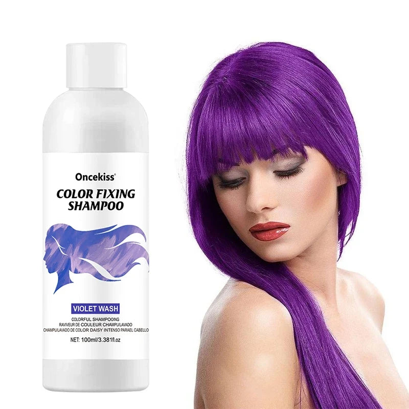 Semi-Permanent Hair Color Dye Shampoo - Instant Color Protecting & Shine Enhancing Hair Care