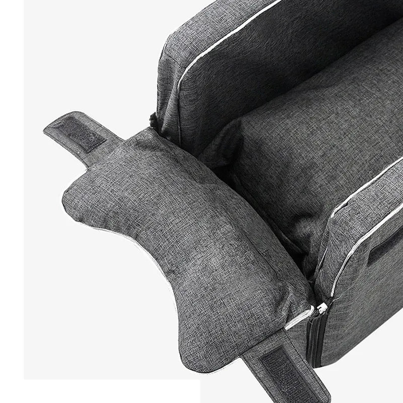 Portable Car Central Dog Seat Bed | Safety Travel Bag Carrier for Small Dogs & Cats | Pet Accessories