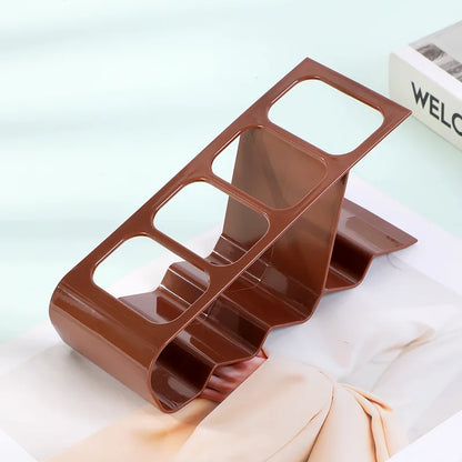 Remote Control Organizer Rack – Compact Storage with Compartments & Anti-Slip Base for TV Remotes and Mobile Devices