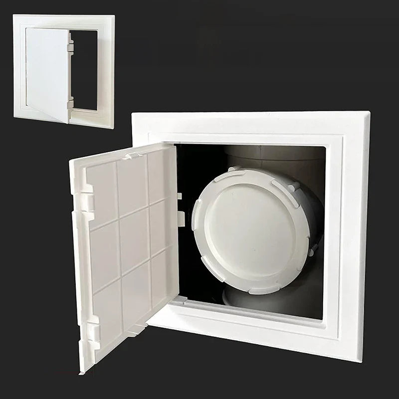 ABS Access Panel Door - White Push Type Inspection Hatch Cover For Wall, Ceiling & Maintenance Openings