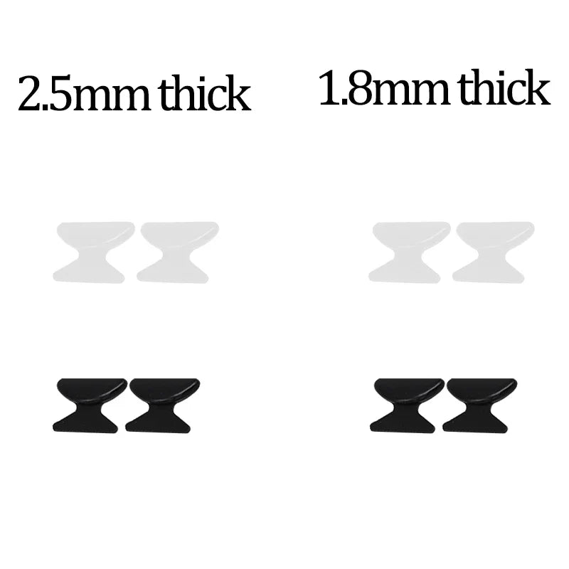 Transparent Anti-Slip Glasses Nose Pads - Self-Adhesive, Long-Lasting Nose Holders for Eyeglasses & Spectacles