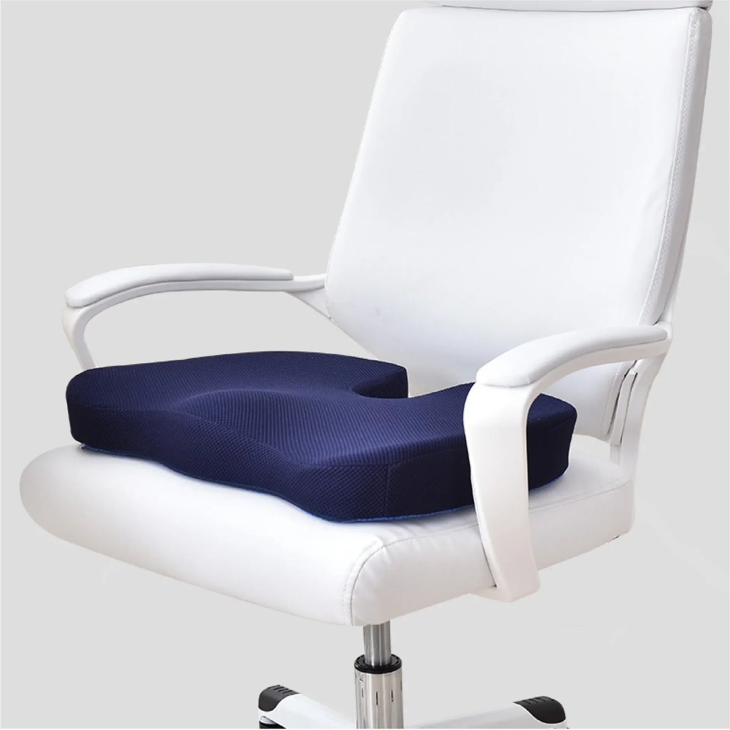 Memory Foam Seat Cushion – Office Chair & Home Use, Ergonomic Pillow for Back Pain Relief