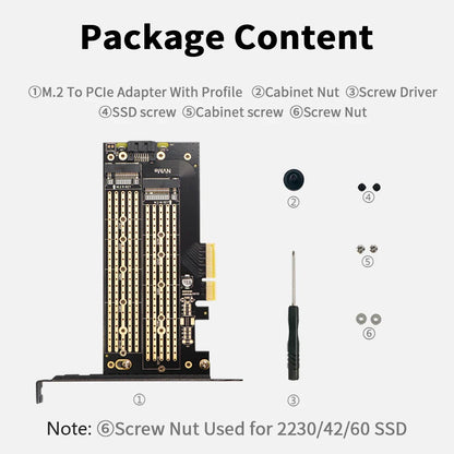 JEYI Dual M.2 PCIe 4.0 Adapter for NVMe & SATA SSD – PCIe X4/X8/X16 Slot for Desktop PC SK6   2/2