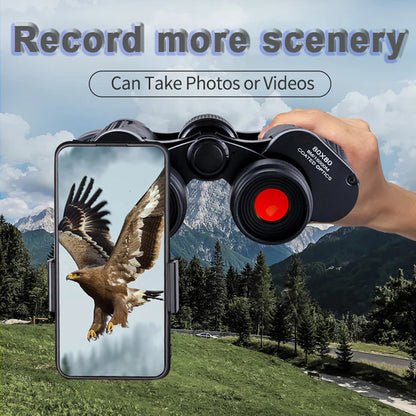 80X80 High Magnification Binoculars – Professional HD Portable Binoculars for Hunting, Outdoor, and Camping Trips