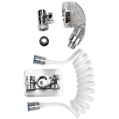 Handheld Shower Faucet Set – Spray Tap Attachment with Hose & Sink Sprayer for Bathroom Use