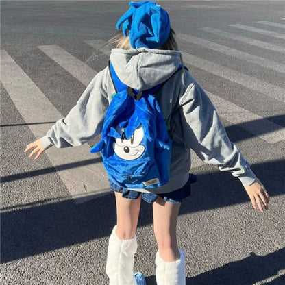 Pokemon Cartoon Plush Backpack - Large Capacity Student School Bag for Boys & Girls Kids