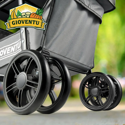 Folding Grocery Shopping Cart – 80lbs Capacity, Collapsible with Removable Tote & Swivel Wheels