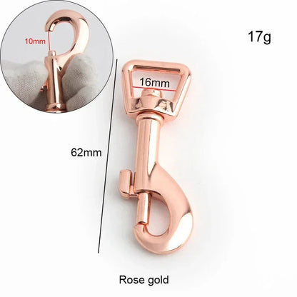 Auto-Locking Dog Leash Carabiner Clip – Swivel Rotating Ring Pet Hook for Outdoor Walking, Keychain & Pet Accessories