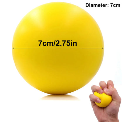 Hand Grip Strengthener Ball – Soft Foam Stress Relief & Therapy Exercise Gripper for Rehab, Gym, Office & Home Use