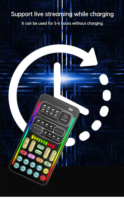 New i9 Portable Handheld Voice Changer – Mini Sound Card with 8 Multi-Functional Sound Effects