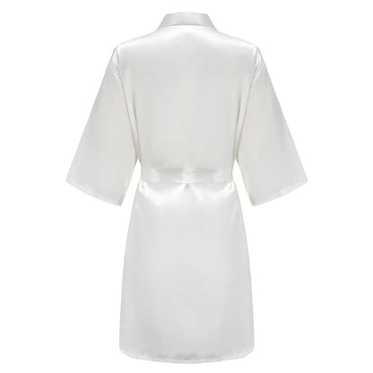 Plus Size Satin Silk Robe for Women - Wedding Bride Bridesmaid Bathrobe Sleepwear in Sage Green