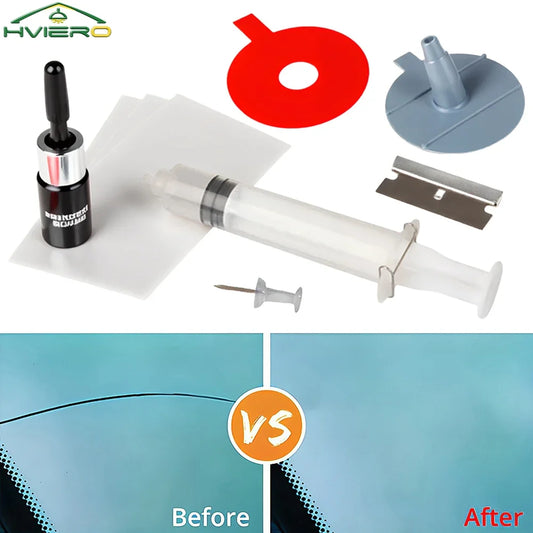 Car Windshield Repair Resin Kit – Scratch & Crack Restoration Tool for Windshield Glass, No-Trace Repair & Protective Care Set